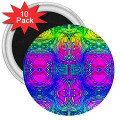 Liquid Rainbows 3  Magnets (10 Pack)  by Thespacecampers