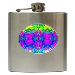 Liquid Rainbows Hip Flask (6 Oz) by Thespacecampers