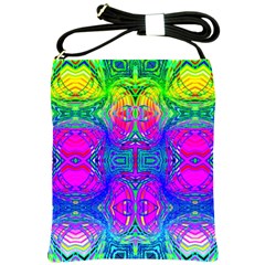 Liquid Rainbows Shoulder Sling Bag by Thespacecampers