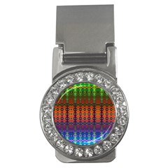 Fractaled Pixels Money Clips (cz)  by Thespacecampers