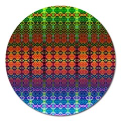 Fractaled Pixels Magnet 5  (round) by Thespacecampers