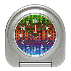 Fractaled Pixels Travel Alarm Clock by Thespacecampers