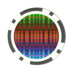 Fractaled Pixels Poker Chip Card Guard (10 Pack) by Thespacecampers