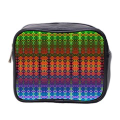 Fractaled Pixels Mini Toiletries Bag (two Sides) by Thespacecampers