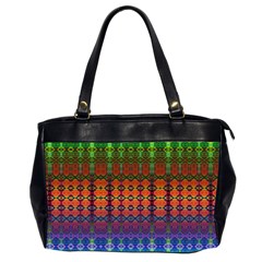 Fractaled Pixels Oversize Office Handbag (2 Sides) by Thespacecampers