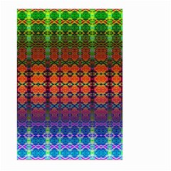 Fractaled Pixels Large Garden Flag (two Sides) by Thespacecampers