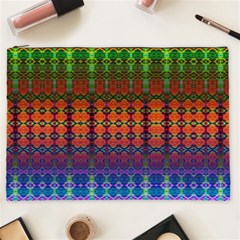 Fractaled Pixels Cosmetic Bag (xxl) by Thespacecampers