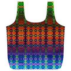 Fractaled Pixels Full Print Recycle Bag (xl) by Thespacecampers