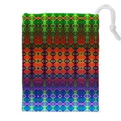 Fractaled Pixels Drawstring Pouch (5xl) by Thespacecampers