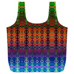 Fractaled Pixels Full Print Recycle Bag (xxl)