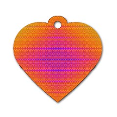 Sunrise Destiny Dog Tag Heart (two Sides) by Thespacecampers