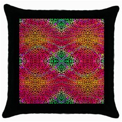 Cheetah Dreams Throw Pillow Case (black) by Thespacecampers