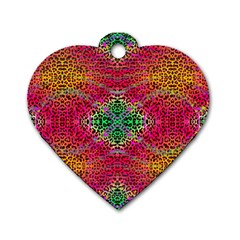 Cheetah Dreams Dog Tag Heart (One Side)