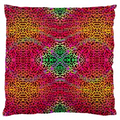 Cheetah Dreams Large Cushion Case (one Side) by Thespacecampers