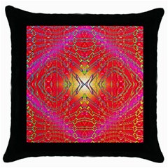 Liquid Lava Throw Pillow Case (black) by Thespacecampers