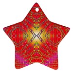 Liquid Lava Star Ornament (Two Sides) Back