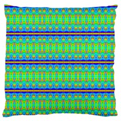 Green Machine Large Flano Cushion Case (two Sides) by Thespacecampers