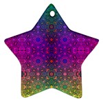 Stained Glass Vision Star Ornament (Two Sides) Front