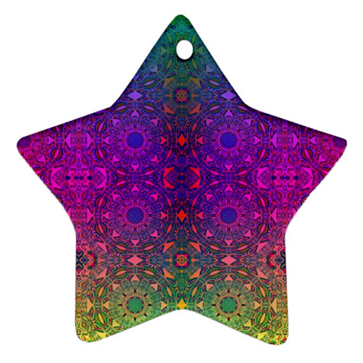 Stained Glass Vision Star Ornament (Two Sides)