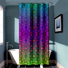 Stained Glass Vision Shower Curtain 36  X 72  (stall)  by Thespacecampers