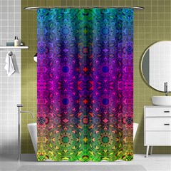 Stained Glass Vision Shower Curtain 48  X 72  (small)  by Thespacecampers