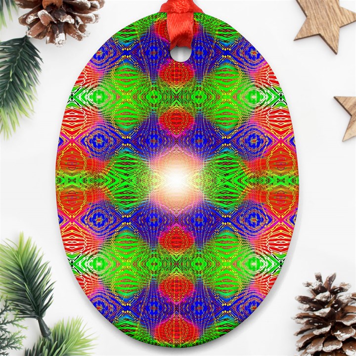 Helix Heaven Oval Ornament (Two Sides)