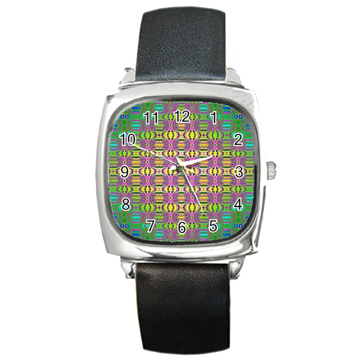 Unidentified  Flying Square Metal Watch