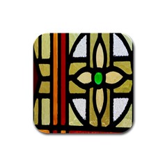 Abstract-0001 Rubber Square Coaster (4 Pack) by nate14shop