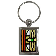 Abstract-0001 Key Chain (rectangle) by nate14shop