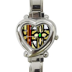 Abstract-0001 Heart Italian Charm Watch by nate14shop