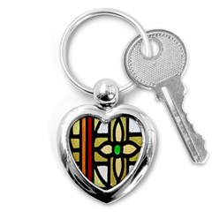 Abstract-0001 Key Chain (heart) by nate14shop