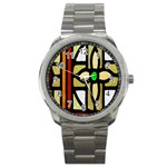 Abstract-0001 Sport Metal Watch Front