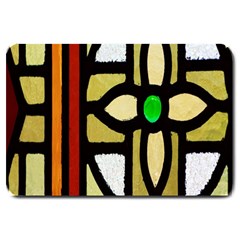 Abstract-0001 Large Doormat  by nate14shop