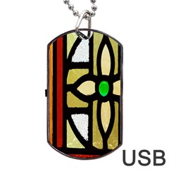 Abstract-0001 Dog Tag Usb Flash (two Sides) by nate14shop