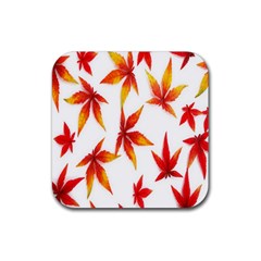 Abstract-b 001 Rubber Coaster (Square)