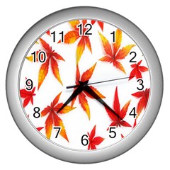 Abstract-b 001 Wall Clock (Silver)