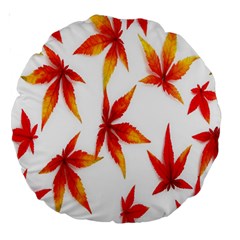 Abstract-b 001 Large 18  Premium Round Cushions