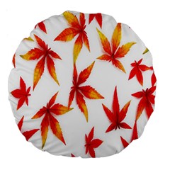 Abstract-b 001 Large 18  Premium Flano Round Cushions