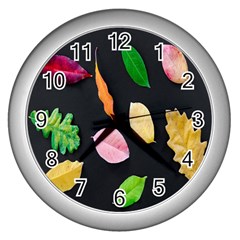 Autumn-b 001 Wall Clock (silver) by nate14shop