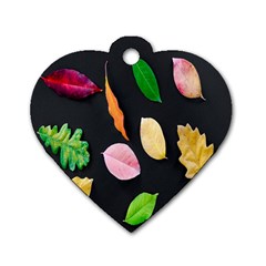 Autumn-b 001 Dog Tag Heart (two Sides)