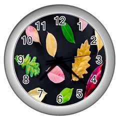 Autumn-b 002 Wall Clock (silver) by nate14shop