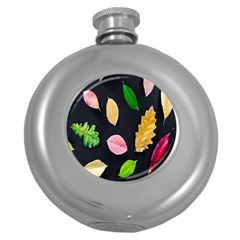 Autumn-b 002 Round Hip Flask (5 Oz) by nate14shop