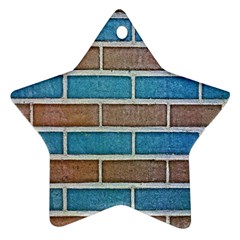 Brick-wall Ornament (star) by nate14shop