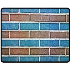 Brick-wall Fleece Blanket (medium)  by nate14shop