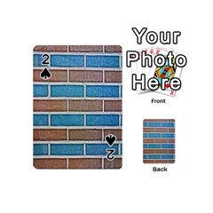 Brick-wall Playing Cards 54 Designs (mini) by nate14shop