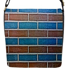 Brick-wall Flap Closure Messenger Bag (s) by nate14shop