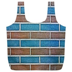 Brick-wall Full Print Recycle Bag (xl) by nate14shop