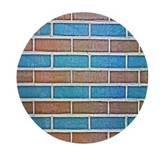 Brick-wall Mini Round Pill Box (pack Of 5) by nate14shop