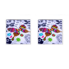 Butterfly-b 001 Cufflinks (square) by nate14shop