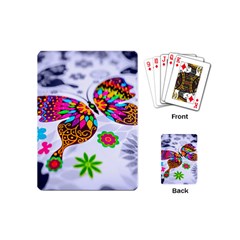 Butterfly-b 001 Playing Cards Single Design (mini) by nate14shop